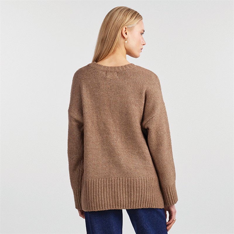 Pieces Womens Nancy Knit Jumper Fossil