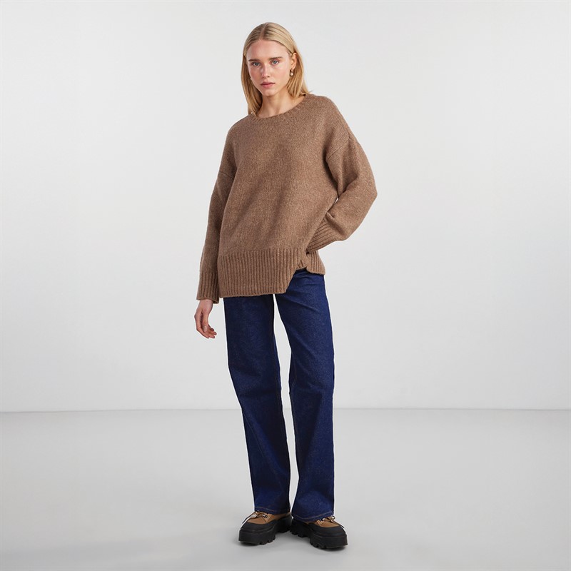 Pieces Womens Nancy Knit Jumper Fossil