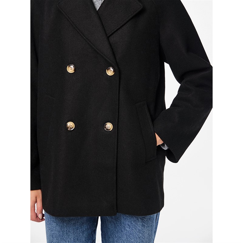 Pieces Damen Marbel Jacken Schwarz