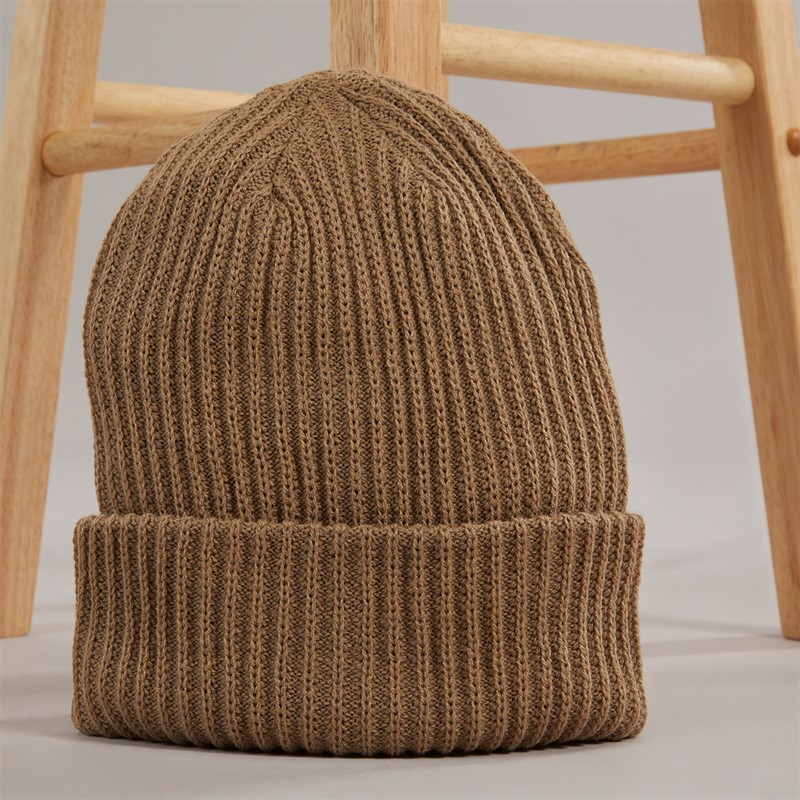 Pieces Damen Hexo Mützen Braun