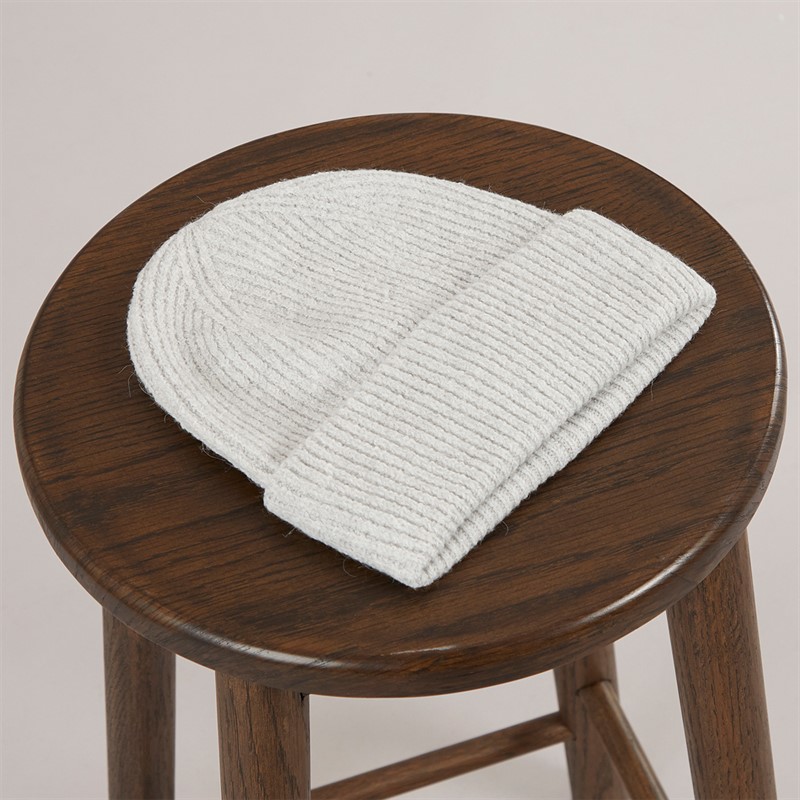 Pieces Womens Nilla Beanie Light Grey Melange