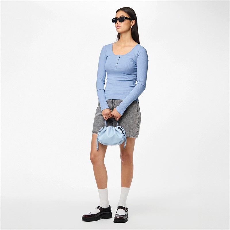 Pieces Damen Kitte Tops Blau