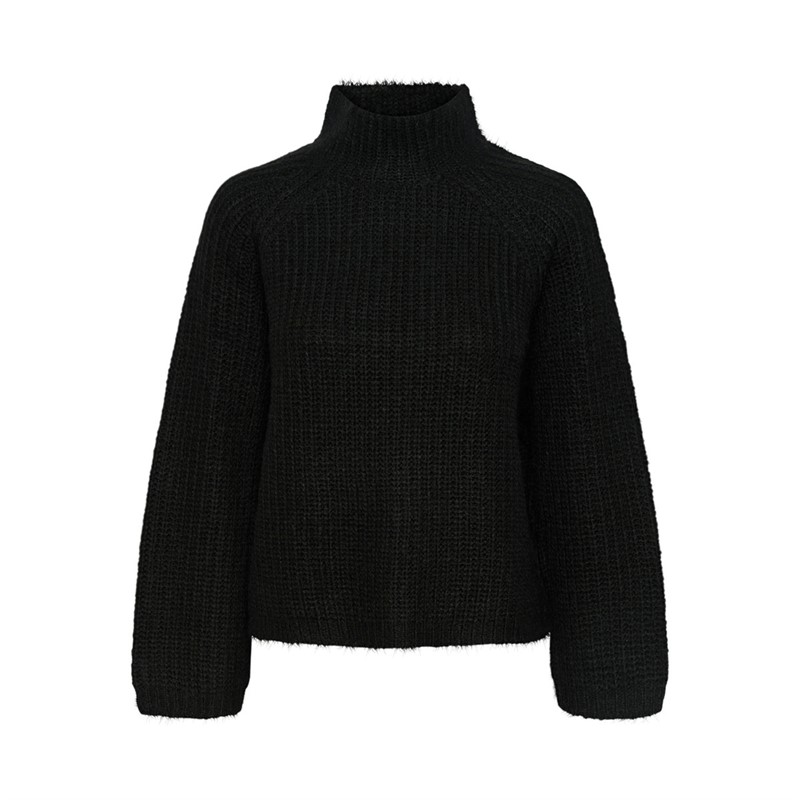 Pieces Damen Nell Pullover Schwarz