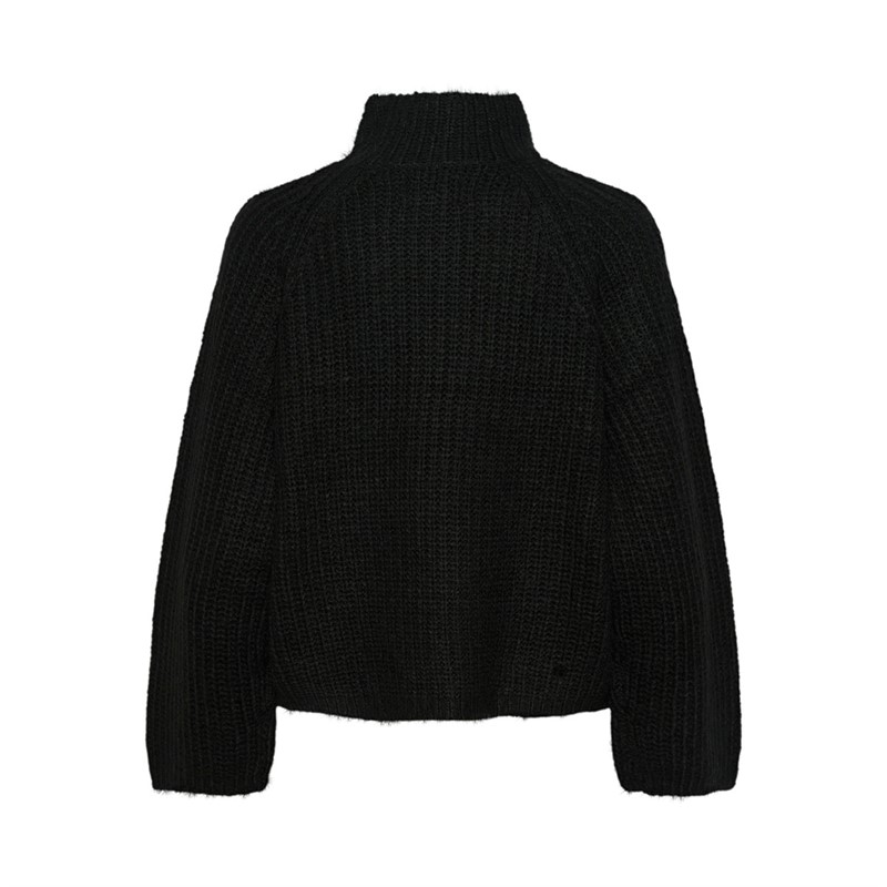 Pieces Damen Nell Pullover Schwarz