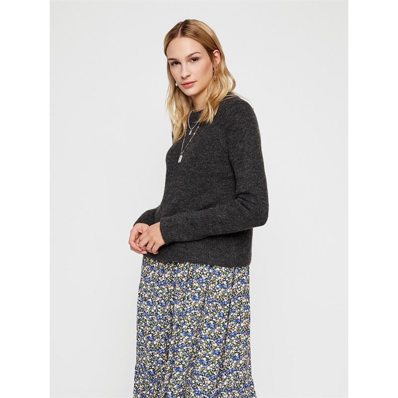 Pieces Damen Ellen Pullover Grau