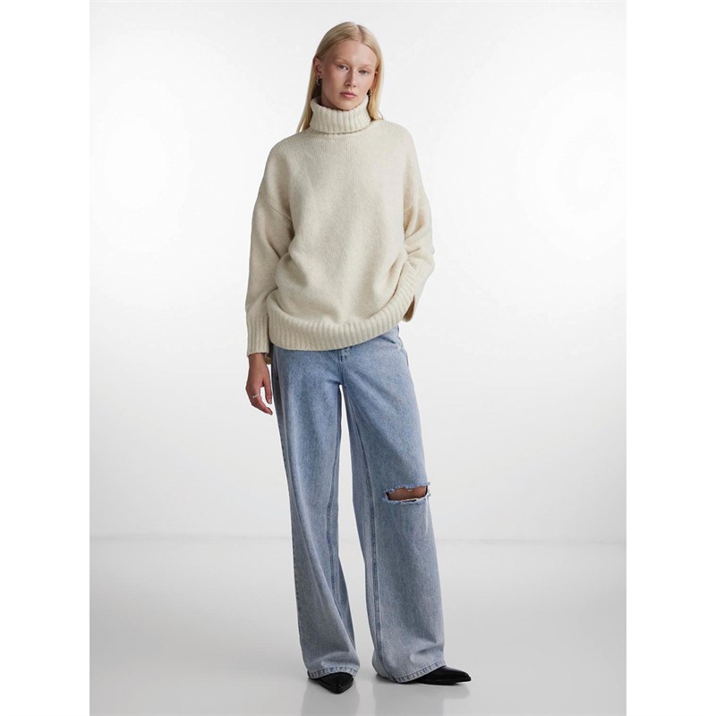 Pieces Damen Nancy Pullover Braun