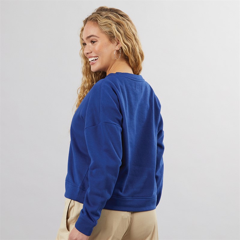 Pieces Pullover mit langen Ärmeln Damen Chilli Bellwether Blau