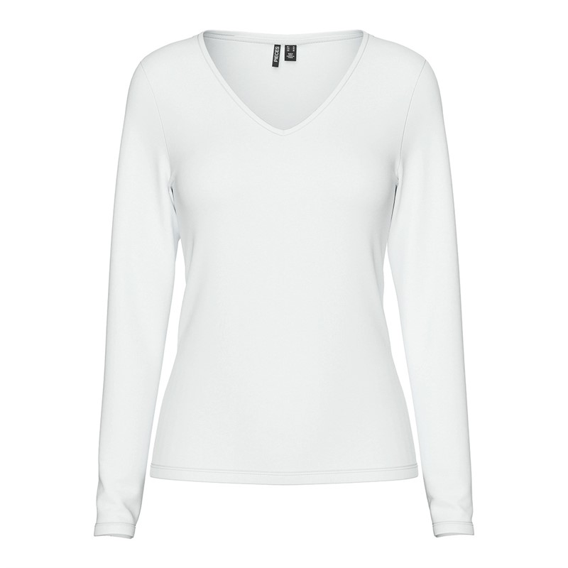 Pieces Damen Billo Tops Weiß