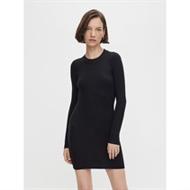 Pieces Robes Crista O Neck Femme Noir
