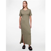 Pieces Womens Sofia Short Sleeve Maxi Dress Deep Lichen Green
