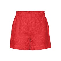 Pieces Shorts Vilde Femme Rouge Coquelicot