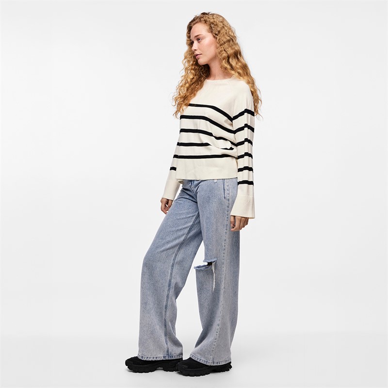 Pieces Sia sweter dla niej kolor Biały