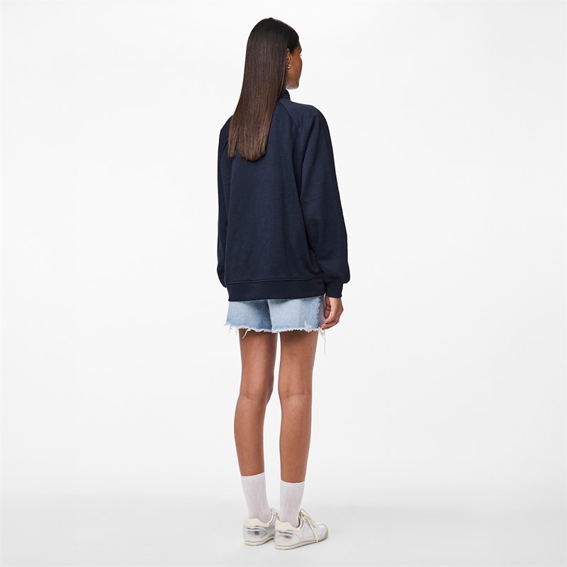 Pieces Damen Chilli Halb Reißverschluss Pullover Sky Captain