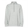 Pieces Damen Chilli Halb Reißverschluss Pullover Light Grey Melange