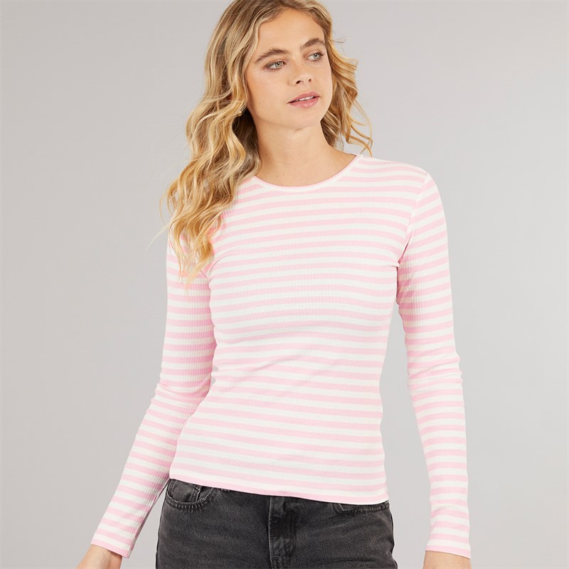 Pieces Top z długim rękawem Ruka dla niej kolor Roseate Spoonbill