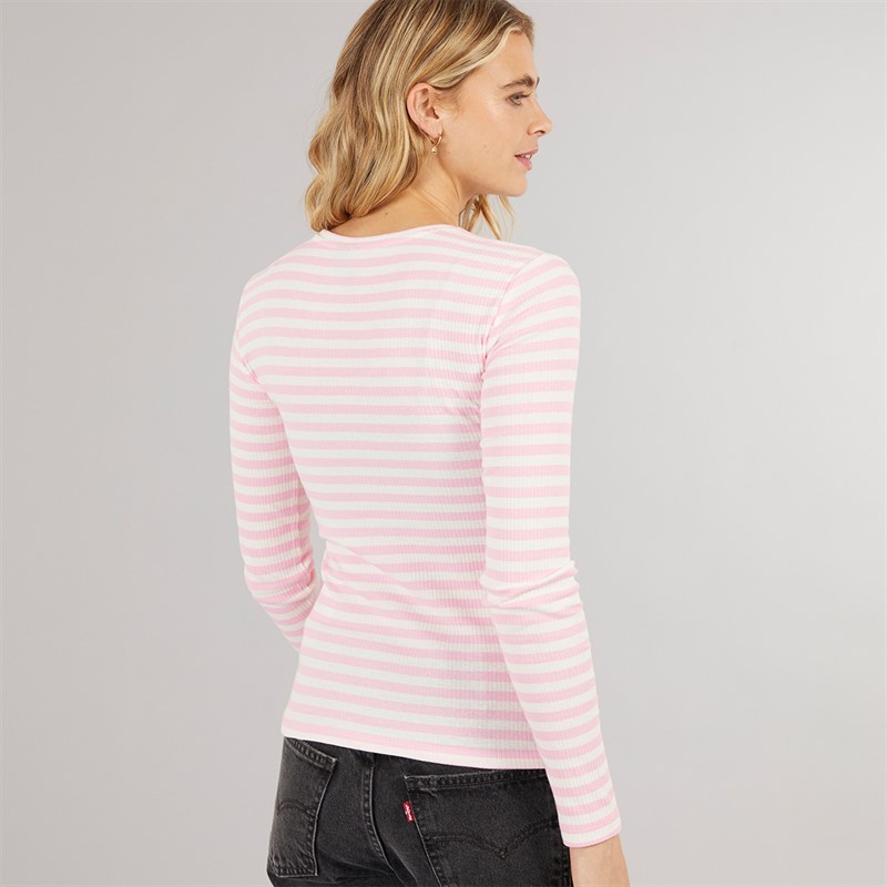 Pieces Top z długim rękawem Ruka dla niej kolor Roseate Spoonbill