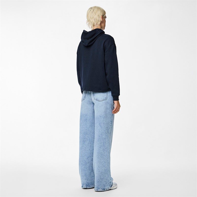 Pieces Damen Chilli Langarm Hoodie Sky Captain