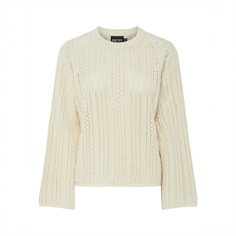 Pieces Damen Mira Strick Oberteil Birch