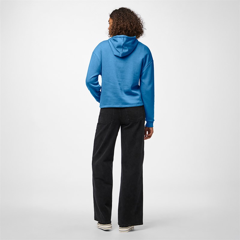 Pieces Damen Chilli Langarm Hoodie Azure Blue