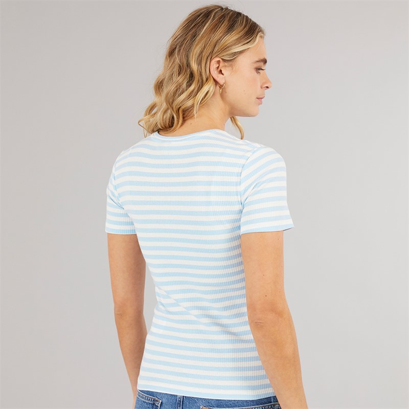 Pieces Damen Ruka T Shirt Cashmere Blue