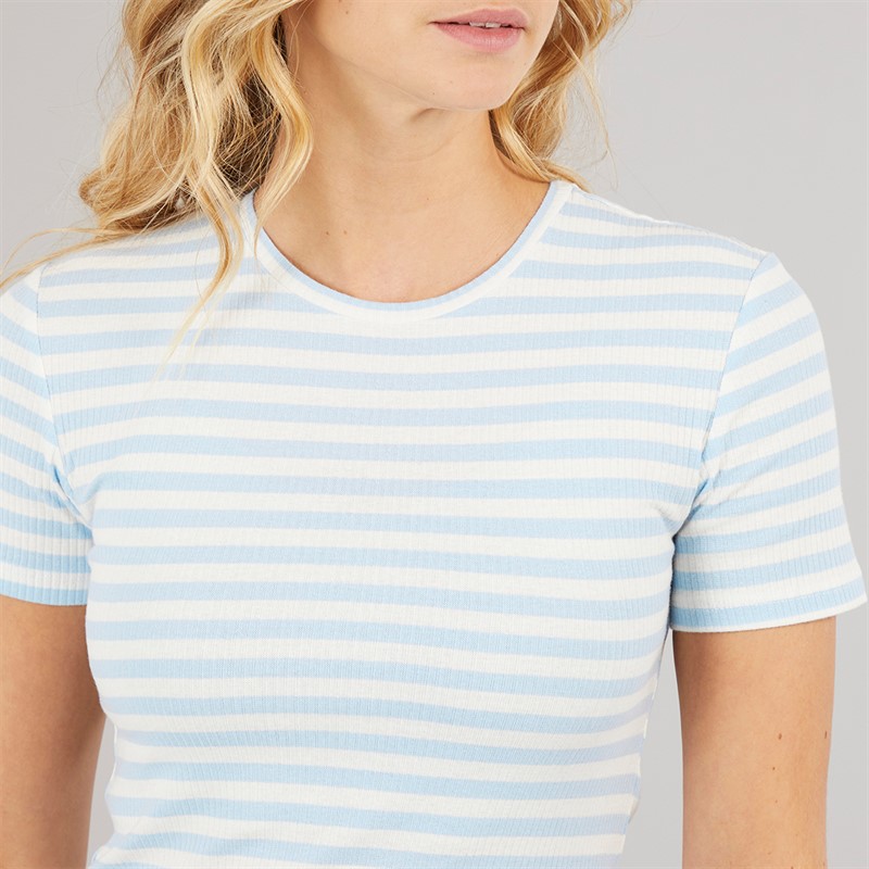 Pieces Damen Ruka T Shirt Cashmere Blue