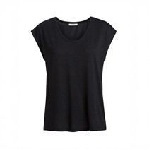 Pieces Dames Billo Lurex T-shirt Zwart