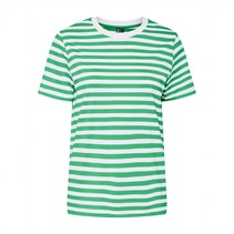 Pieces T-shirt rayé Ria Femme Absinthe Green