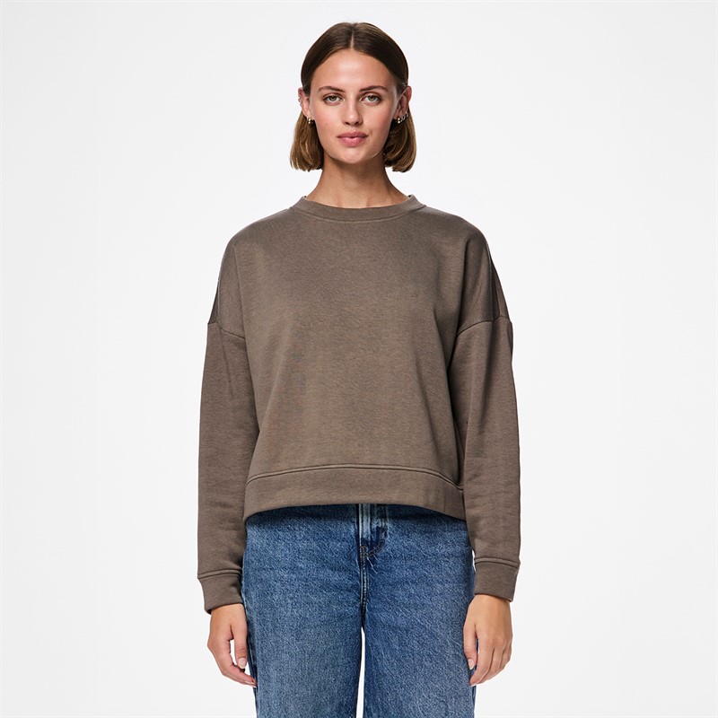 Pieces Damen Chilli Langarm Pullover Morel
