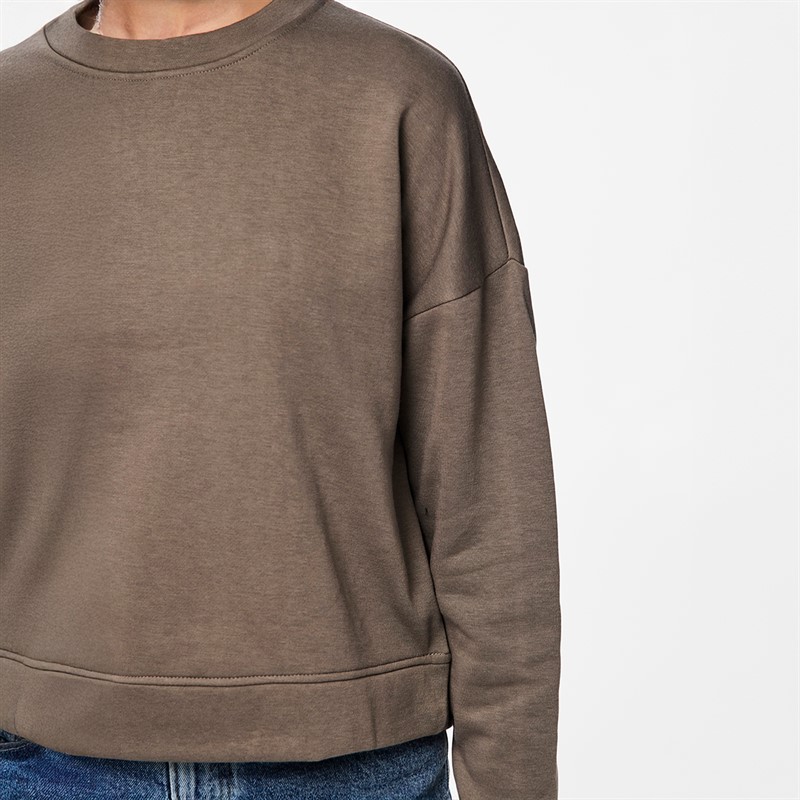 Pieces Damen Chilli Langarm Pullover Morel