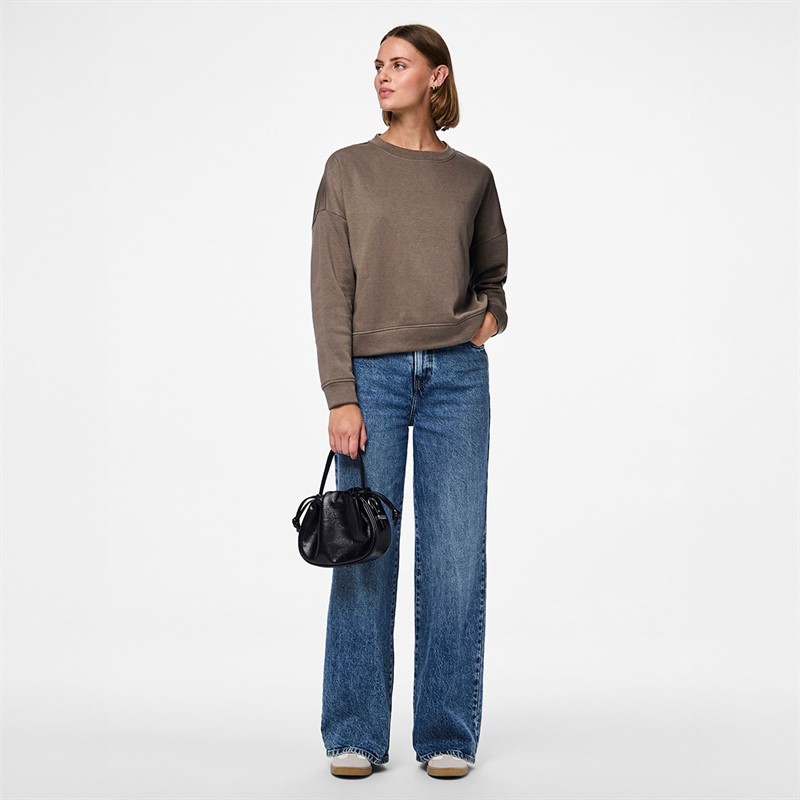 Pieces Damen Chilli Langarm Pullover Morel