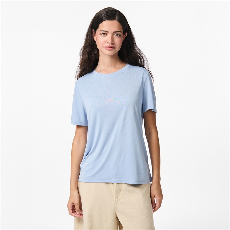 Pieces Damen Anora T Shirt Cashmere Blue