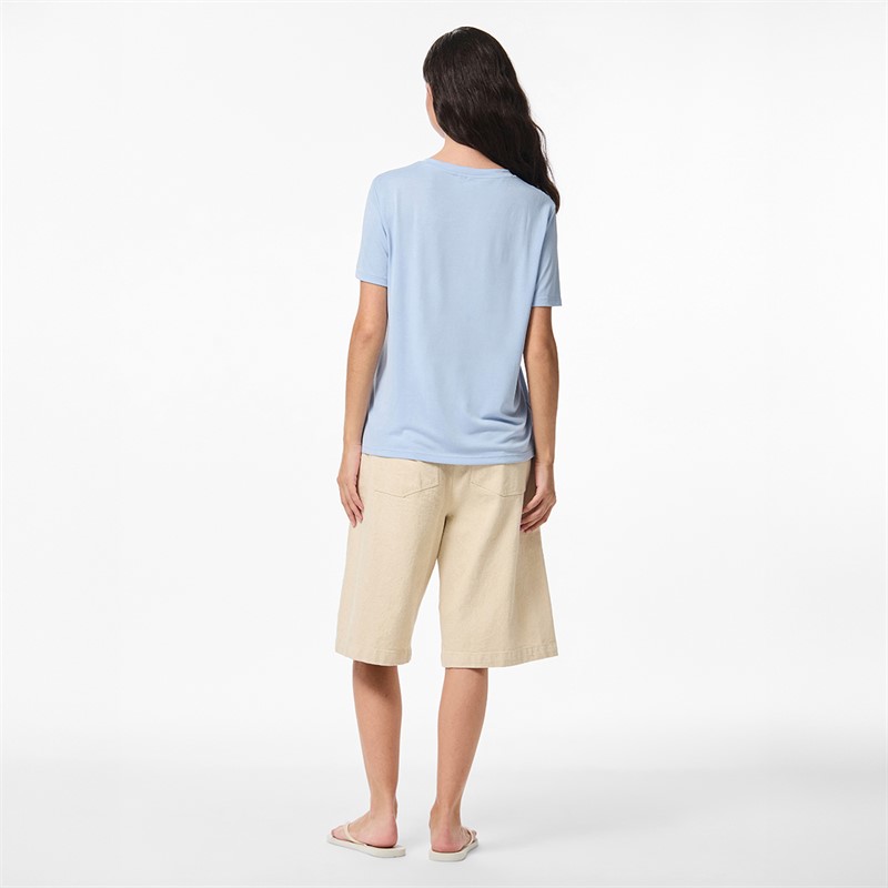 Pieces Damen Anora T Shirt Cashmere Blue