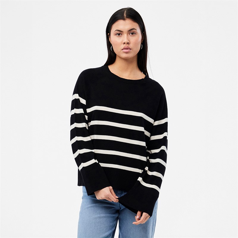 Pieces Damen Sia Pullover Schwarz