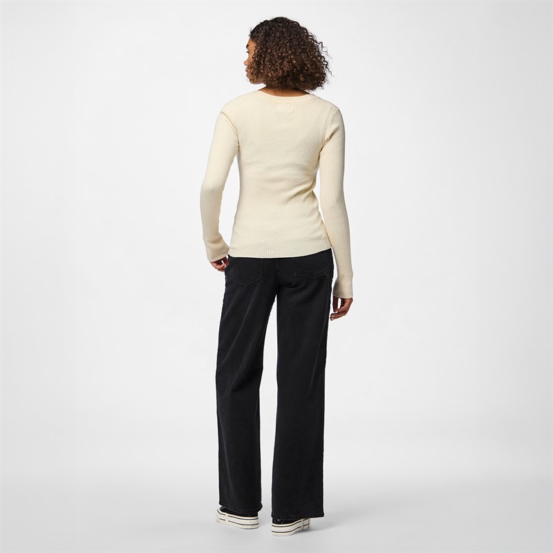 Pieces Damen Mira Strick Oberteil Birch