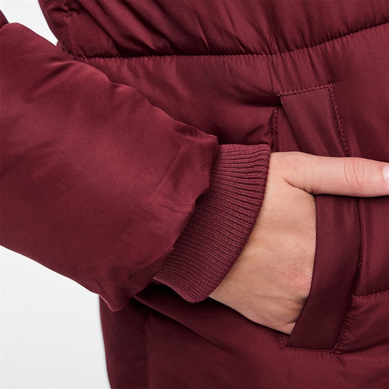 Pieces Womens Janni Long Puffer Jacket Tawny Port