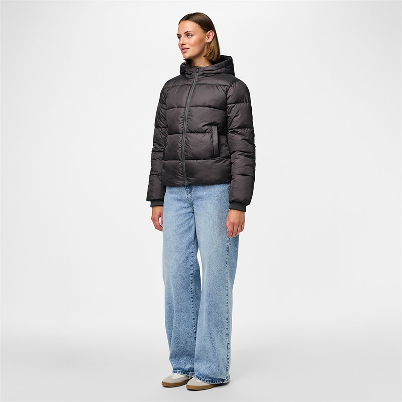 Pieces Dames Janni Korte Puffer Jas Magnet