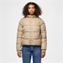 Pieces Dames Janni Korte Puffer Jas Silver Mink