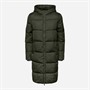 Pieces Womens Janni Long Puffer Jacket Forest Night