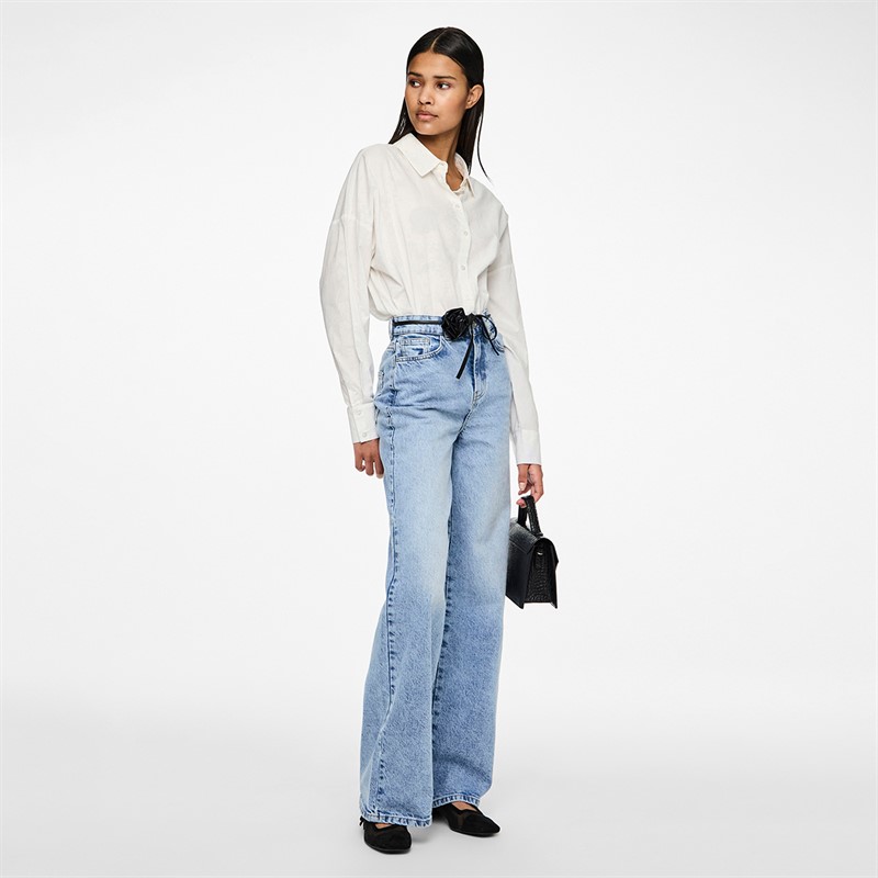 Pieces Dame Selma vide ben jeans Light Blue Denim