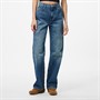 Pieces Dame Kate lige ben jeans Medium Blue Denim