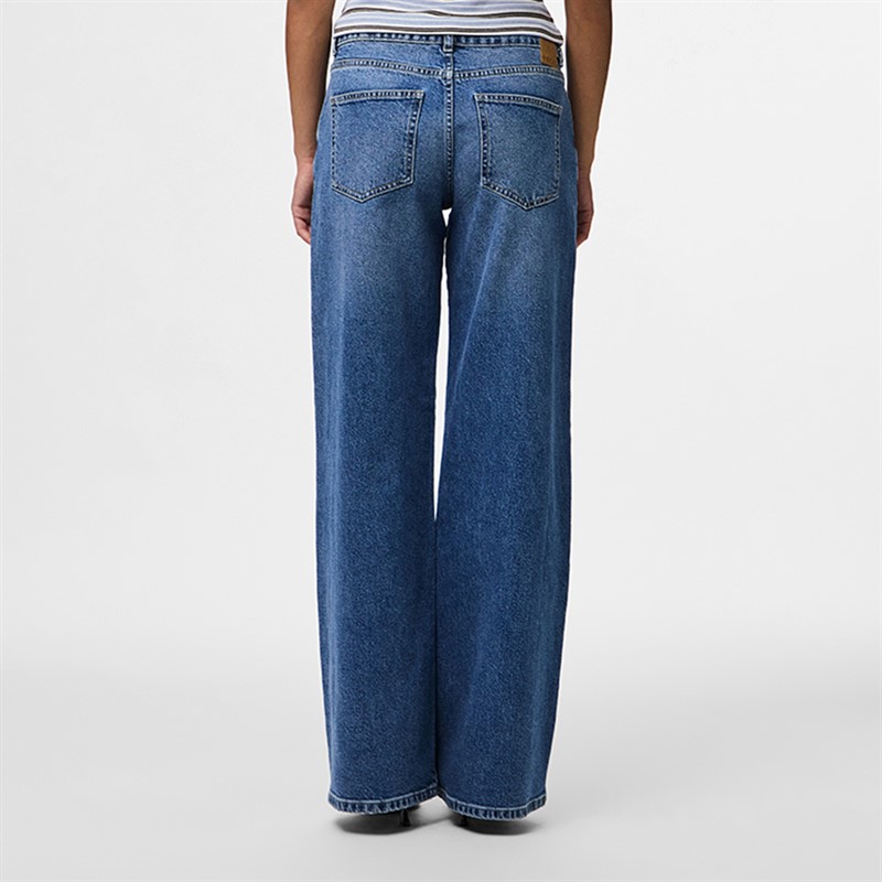 Pieces Dame Selma vide ben jeans Medium Blue Denim