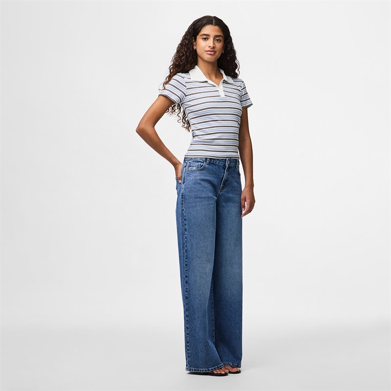 Pieces Dame Selma vide ben jeans Medium Blue Denim