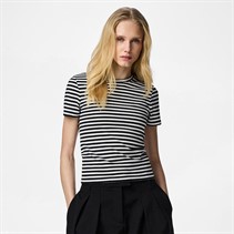 Pieces Dame Laya T Shirt Sort
