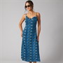 Pieces Dame Billo T Shirt French Blue Leopards