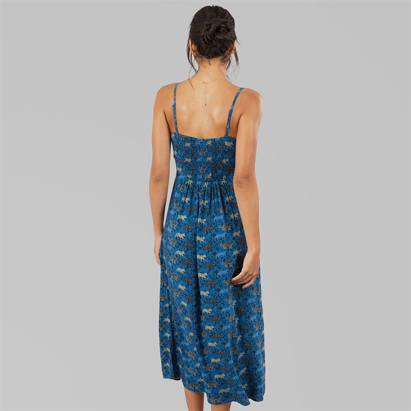 Pieces Dame Billo T Shirt French Blue Leopards