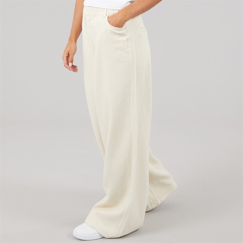 Pieces Womens Savanna Denim Trousers Raw Cotton