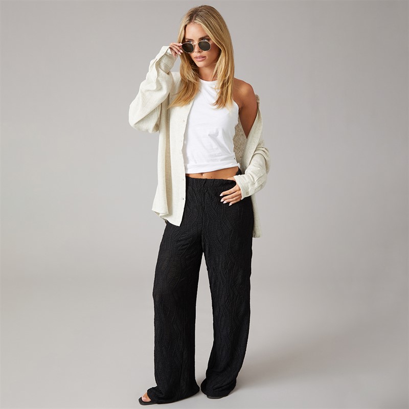 Pieces Womens Odessa Trousers Black