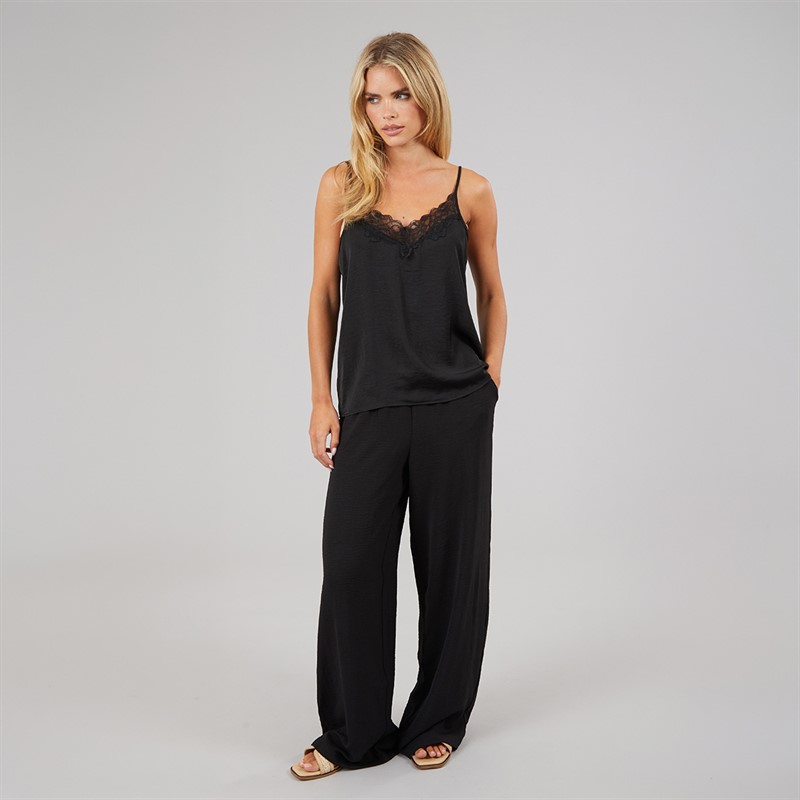 Pieces Womens Tiffany Trousers Black