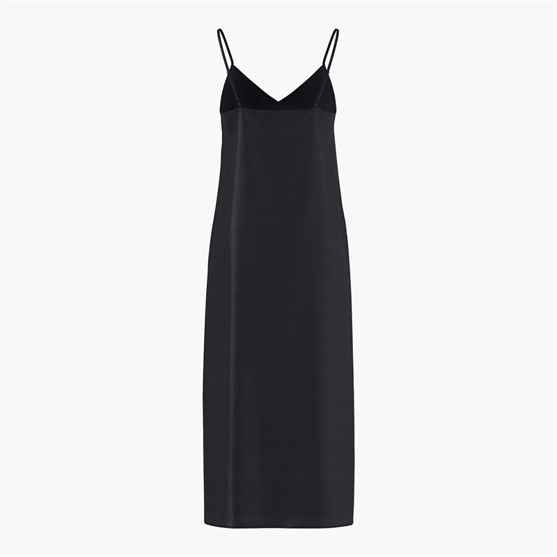 Pieces Damen Jessa Maxikleid Schwarz