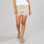 Pieces Womens Chili Stripe Shorts Crockery